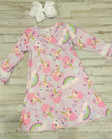 Unicorn Minnie Silk Dress