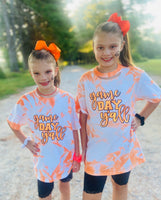 Infant-Youth Game Day Y’all custom dye tee (orange)