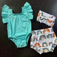 3 Piece Over The Rainbow Bummie Set