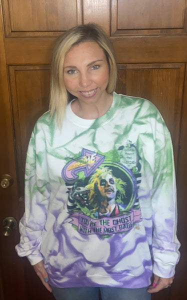 Beetlejuice Custom Dye Sweatshirt