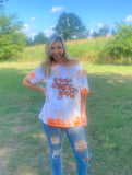 Infant-Youth Game Day Y’all custom dye tee (orange)