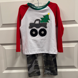 Monster Truck Christmas Outfit